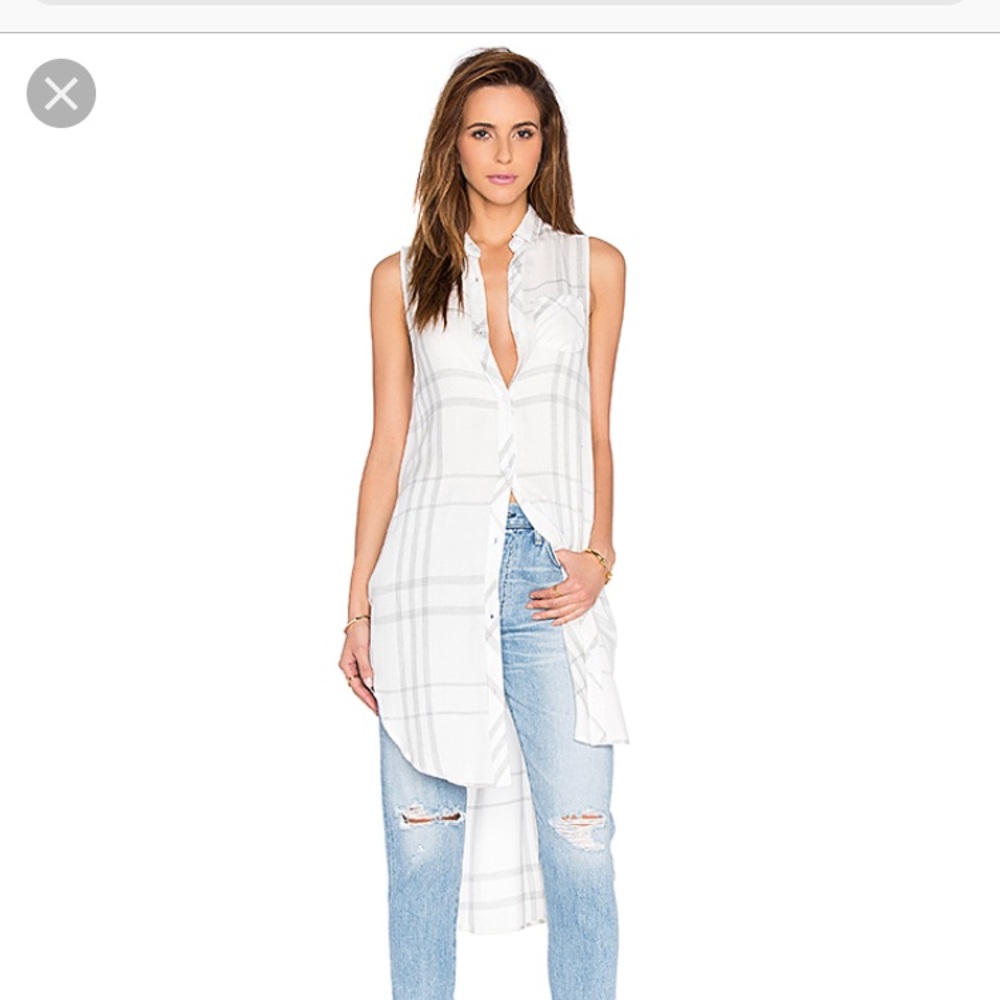 Rails Jordyn Top. Long Tank Top Flannel.